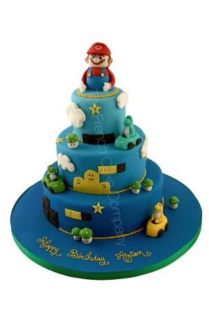 Gâteau Super Mario version luxe