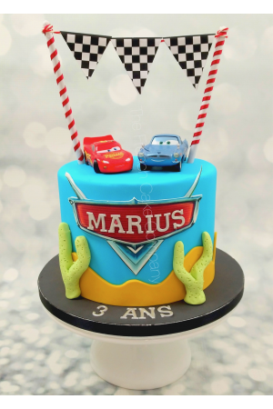 Gâteau anniversaire Cars et Martin