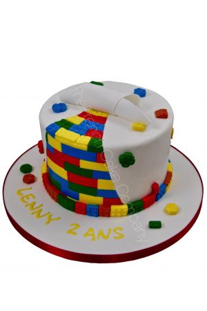 Lego game birthday cake