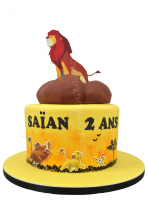 Gâteau anniversaire le Roi Lion