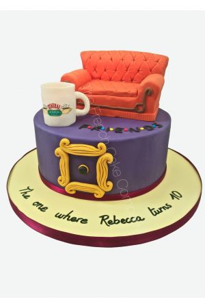Gâteau d'anniversaire Friends Central Perk
