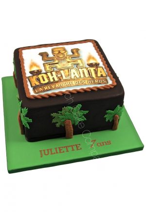 Gâteau d'anniversaire Koh Lanta
