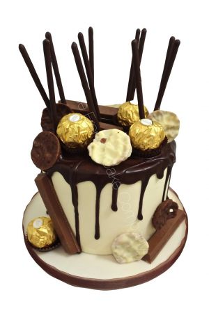 Ferrero Kit Kat Drip Cake