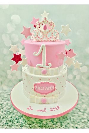 1 Year Tiered cake