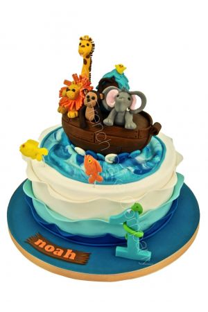 Gâteau décoré arche de Noé