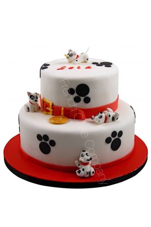 Birthday cake for dogs lover
