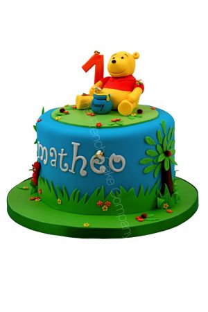Winnie the pooh birthday cake