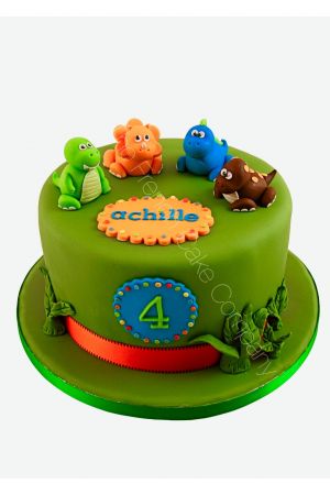 Dinosaurs toddler cake
