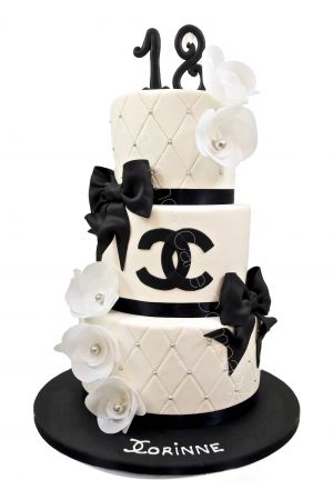 Chanel Tiered Cake