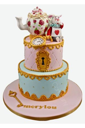Gâteau personnalisé thème Alice