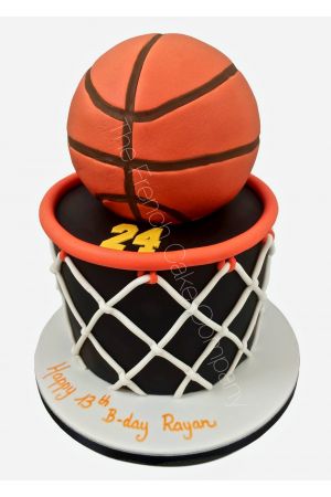 Basketbal verjaardagstaart