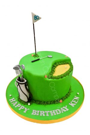 Verjaardagstaart voor golffans