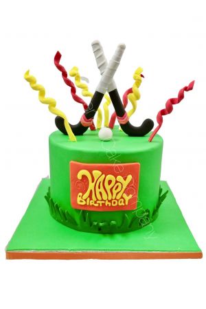 Grass hockey birthday cake