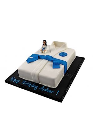 Judo karate birthday cake