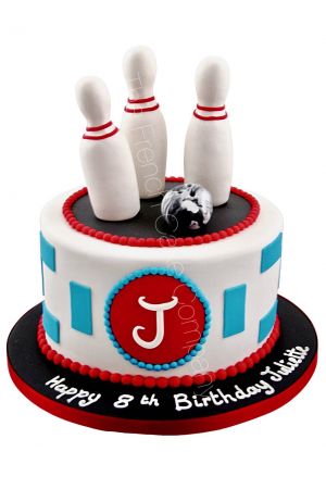Gâteau fête d'anniversaire Bowling