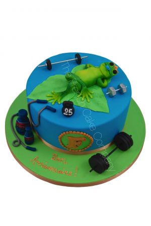 Bodybuilder birthday cake