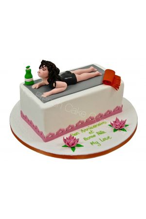 Yoga pilates birthday cake