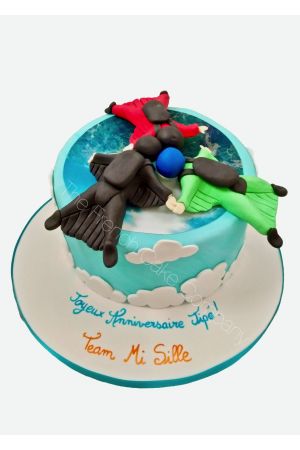 Wingsuit birthday cake