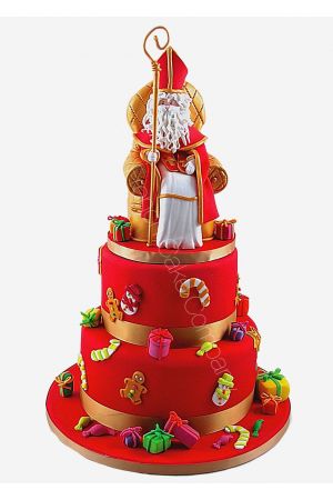 Saint Nicolas Cake with presents