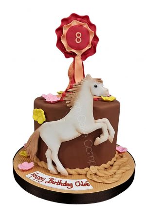 Horse riding birthday cake