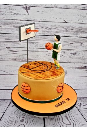Basketball player cake