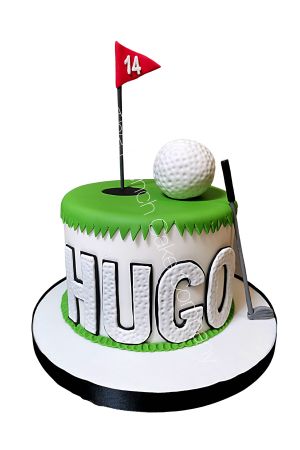 golf sport birthday cake