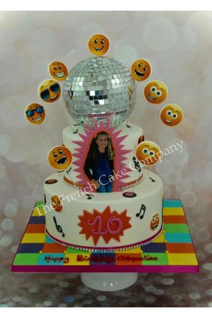Gâteau d'anniversaire soirée disco