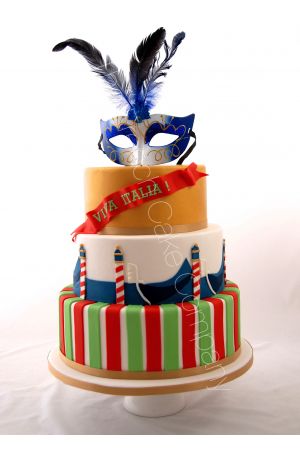 Venetia theme birthday cake