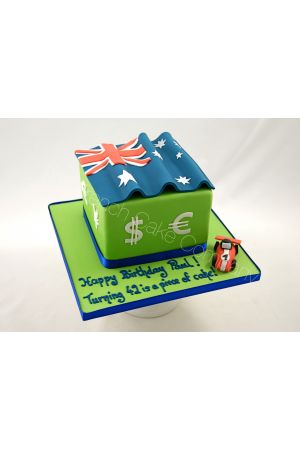 Australian flag birthday cake