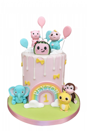 Baby TV Cocomelon birthday cake
