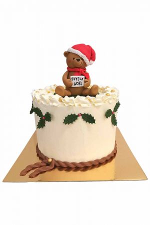 Teddy Bear Christmas Cake