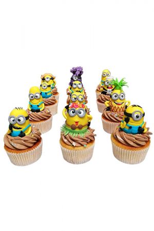 Minions verjaardag cupcakes