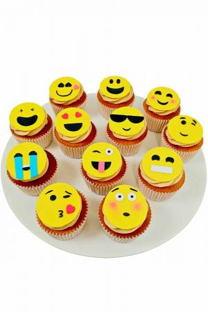 Cupcakes thème Emoji Emoticon
