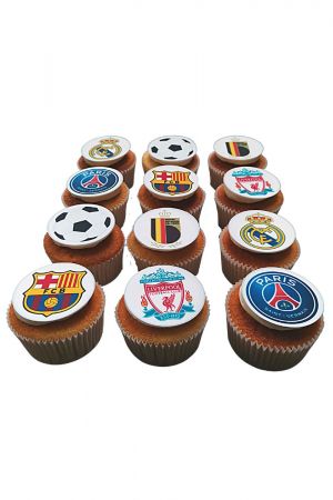Voetbal club cupcakes