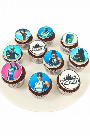 Fortnite verjaardag cupcakes