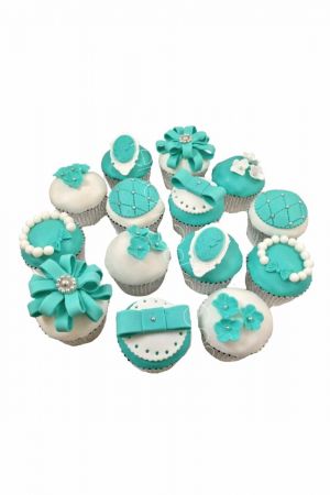Tiffany themed cupcakes