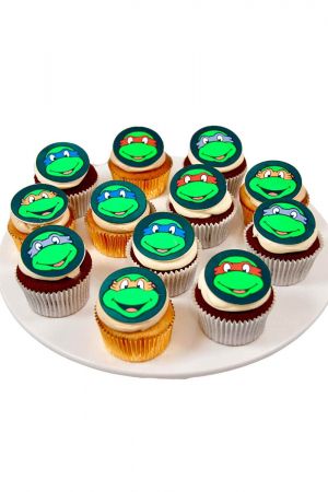 Ninja schildpad cupcakes