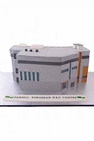 New building themed Cake