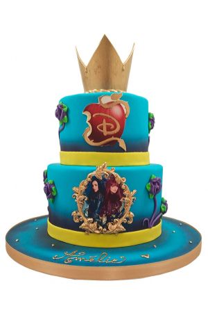 Disney Descendants birthday cake