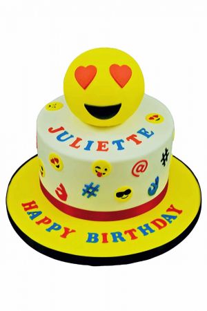 Gâteau décoré Emoji Smiley
