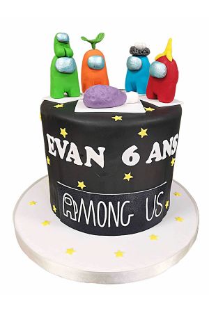 Gâteau d'anniversaire Among Us
