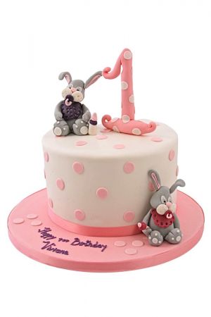 Rabbits birthday cake