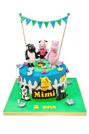 Gâteau thème animaux la ferme