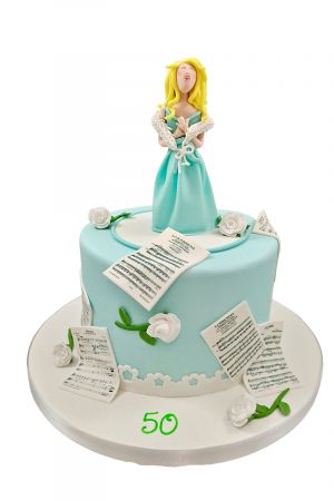 Opera singer birthday cake