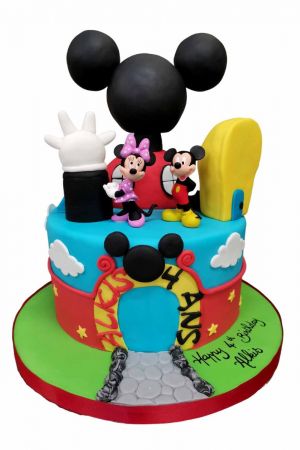  Mickey Clubhuis Verjaardagstaart