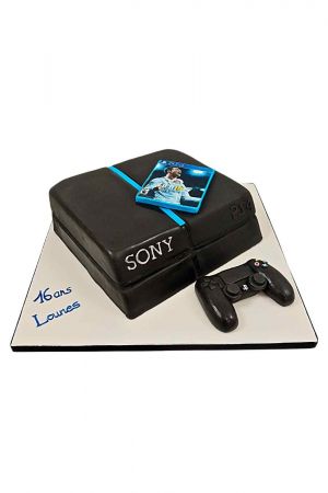 Gâteau d'anniversaire PS4 et Fifa