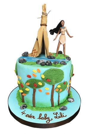 Gâteau d'anniversaire Pocahontas