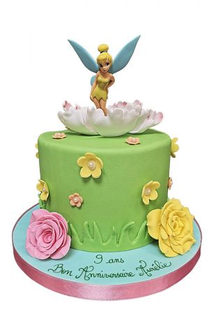 Gâteau anniversaire fée Clochette