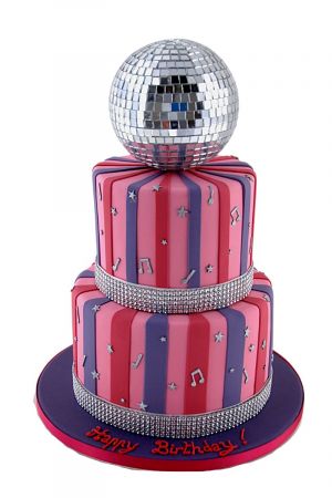 Disco Crazy birthday cake