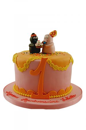 Barbapapa birthday cake for girls